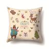 Christmas Series Polyester Pillows Santa Multi-platform Christmas Elk Pillow Cover