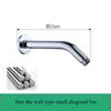 Shower Head Extension Arm Wall Mounted Stainless Steel Rainfall Extend Pipe Tube Shower Holder Base Bathroom Accessories