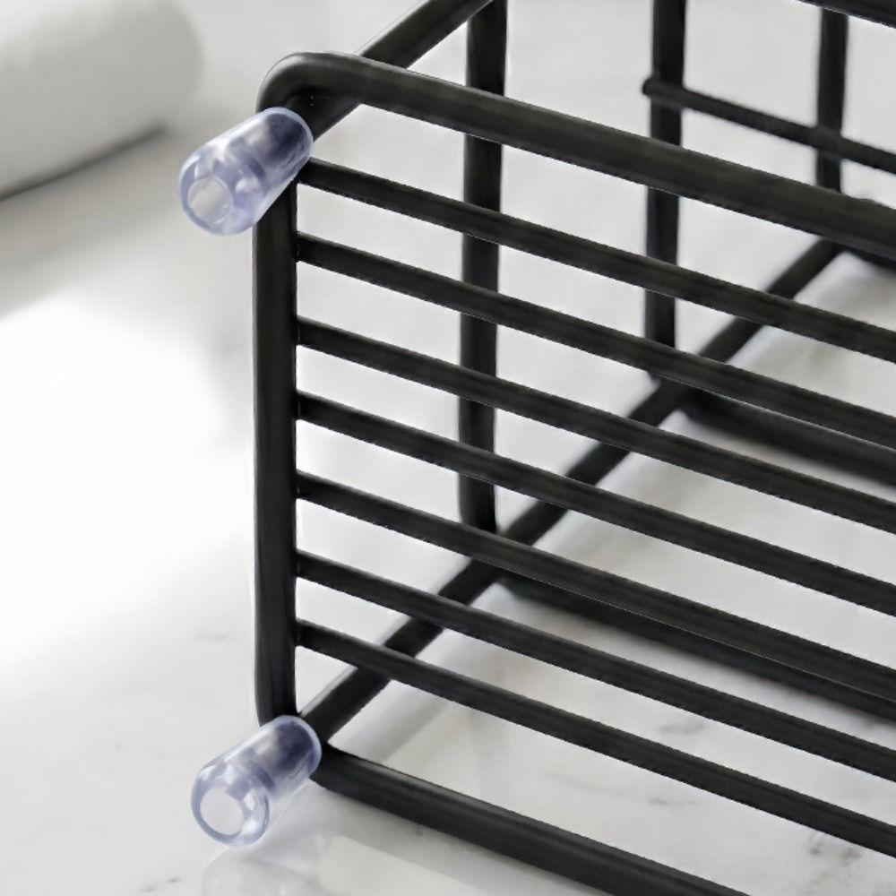 Rostfreier Zahnbürsten-Zahnpasten-Ständer Stabile Make-up-Pinsel-Aufbewahrungsregal Rasierer