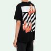 Off-White SS19 Flame Ash Print Short Sleeve T-Shirt Men Tops Black OMAA032S181850781088