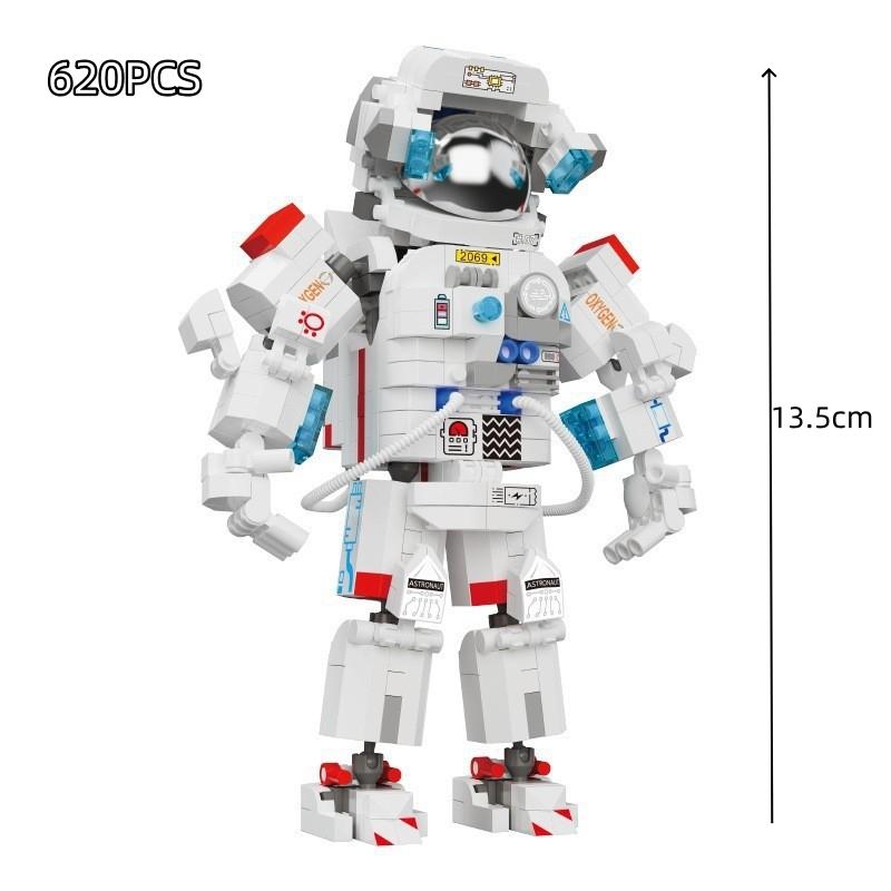 Astronaut Spaceman Space City Series Micro Building Block Set Satellite Rocket Space Station Saturn Figure Block Bricks Gift Present for Adult Man