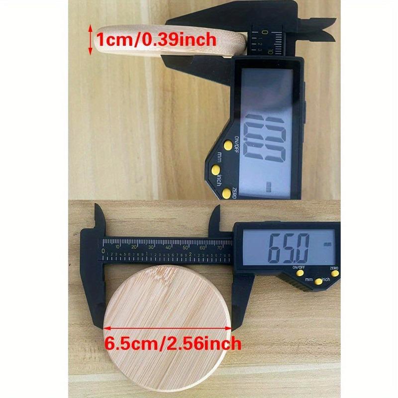 4er-Pack DIY Bambus und Holz Kosmetikspiegel Party Hochzeit Kleines Geschenk für Gäste Holz Runder Spiegel Geschenk
