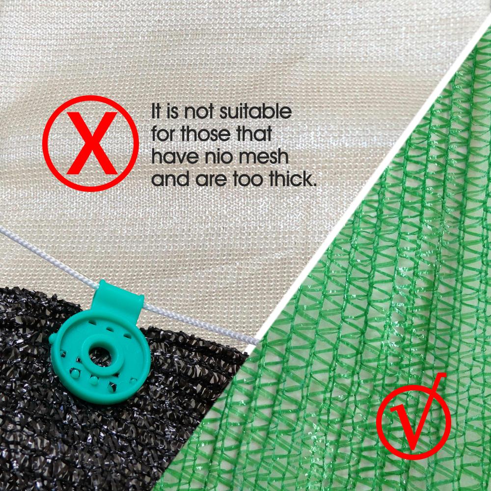 10-100PCS Agriculture Garden Netting Attachment Shade Cloth Sunshade Net Fixing Clip Plastic Round Clips Hook Accessories