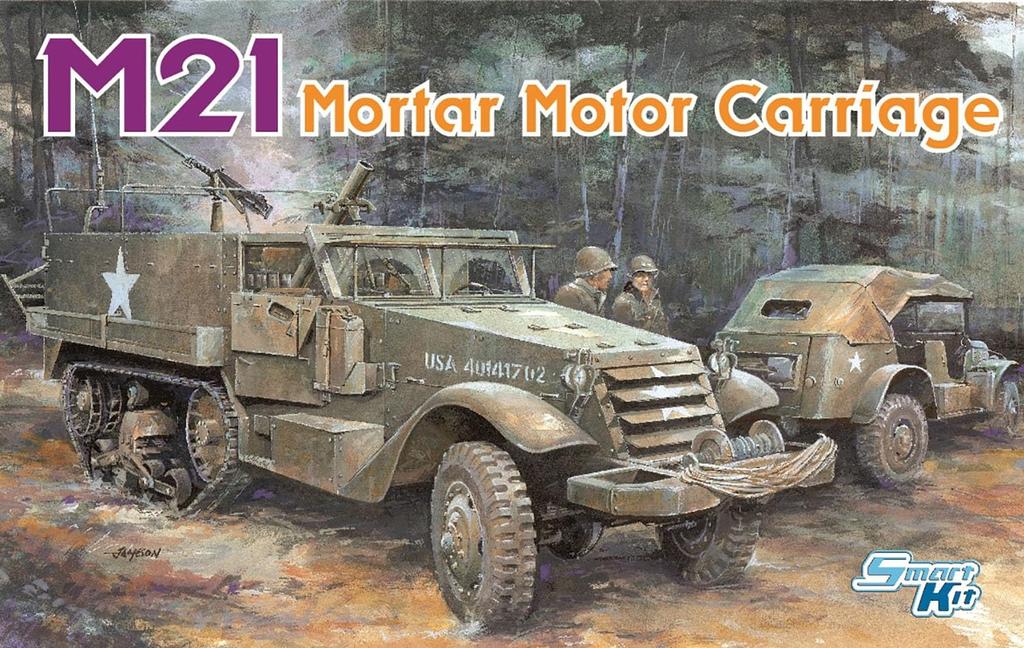 WW2 American M21 Mortar Plastic Model DR6362 Platz/Dragon 1/35 Self-Propelled (Combat Vehicle)