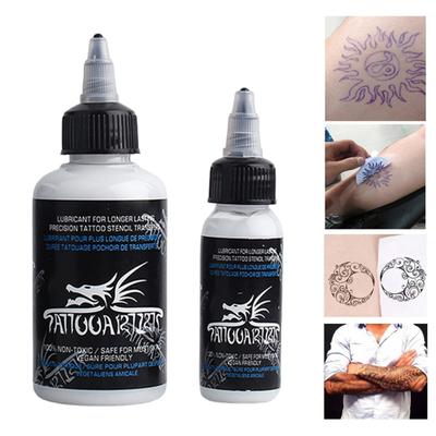 Stencil Transfer Gel Bottled Saturated Color Non-Finging Tattoo Stencil Gel Professional Stencil Transfer Gel Solution Tattoo Stencil Gel