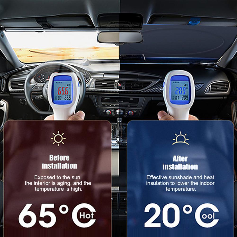 Guarda-chuva de carro para pára-brisa, protetor solar, proteção UV, isolamento térmico