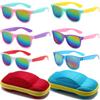 Kids Cartoon Sunglasses Cute Square Frame UV Protection Sun Glasses Boys Girls Retro Outdoor Eyewear Shades