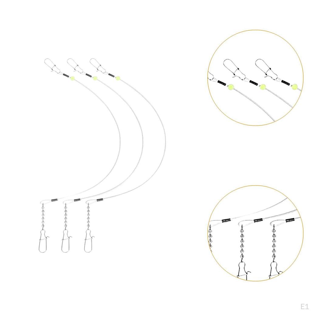 3 Pack Fishing Leaders Tackle Gear for Anglers Outdoor Use