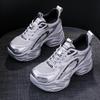 Fashion 8CM Breathable Mesh Sneakers Women Luxury Spring Tide Vulcanize Sports Dad Shoes for Woman High Platform Wedges Footwear Female
