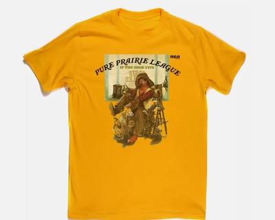 Pure Prairie League Tour Album Geschenk für Fan   Gold T-Shirt