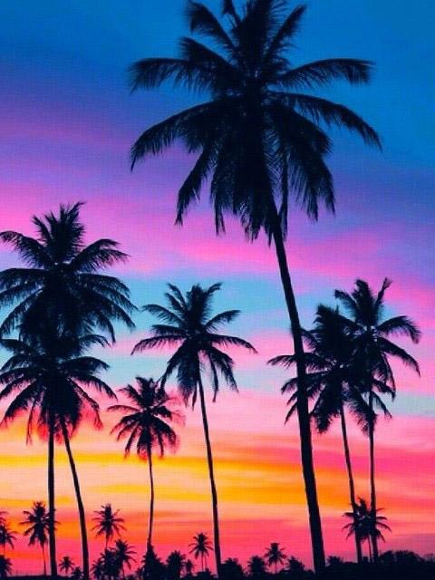 5D DIY Diamond Painting Landscape Full Square Round Drill Embroidery Seaside Cross Stitch Sunset Coconut Tree Decoration Hobby
