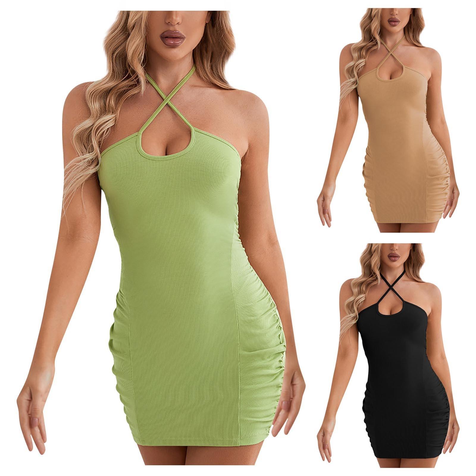 

Женская мода, сексуальная сумка, короткая юбка на ягодицах, женское плиссированное платье с вырезом и вырезом на шее