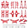 Mjx 14210 14209 H14BM Metal Steering Cup Upper Lower Swing Arm Set Shock Tower Bracket Body Post Hyper Go RC Car Upgrade Parts