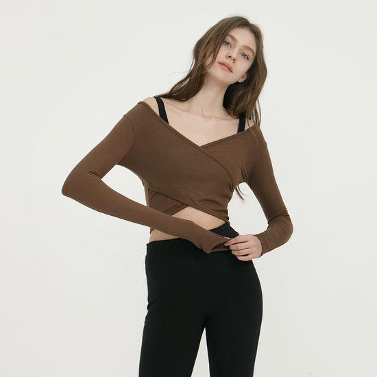 Debbie Wear Zavinovací crop top DEVI-T0041