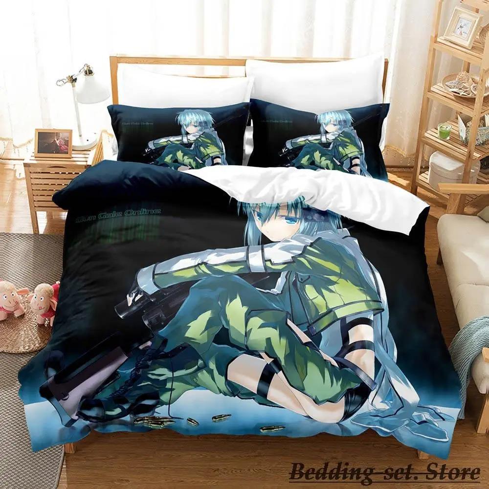 Sword Art Online II Bedding Set Single Twin Full Queen King Size Bed Set Adult Kid Bedroom Duvetcover Sets Anime Bed