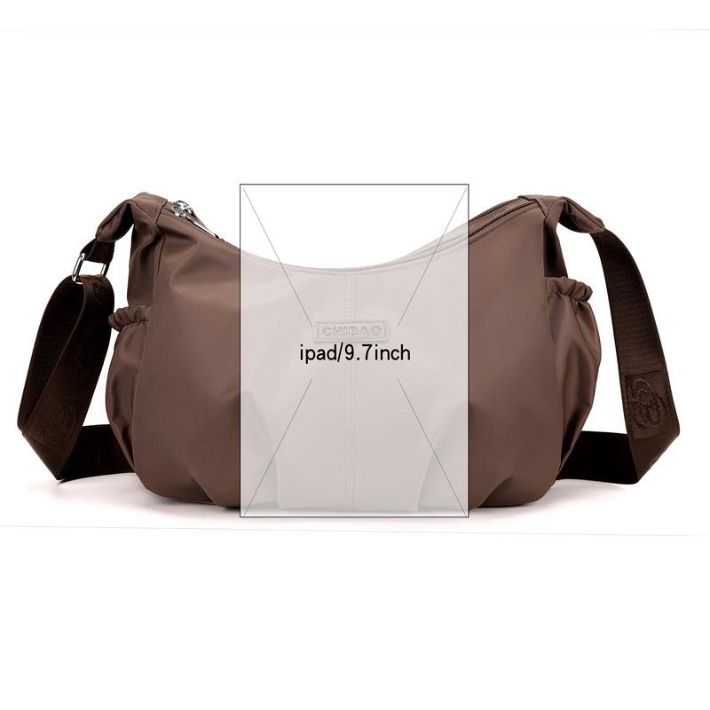Women's Nylon Crossbody Shoulder Bag - Large Capacity Trendy Cloud Dumpling Design