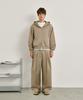 GLW Wide Double-Pleat Sweatpants Beige