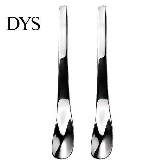 Small Metal Serving Spoon 304 Stainless Steel Ice Cream Spoon, Multi-Purpose Dessert Scraper Ergonomic Kitchen Tableware for Yogurt Jam Oatmeal,