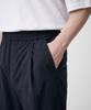 MUSINSA STANDARD [Cooltandard] One-Pleat Wide Elastic Waist Slacks [Navy]