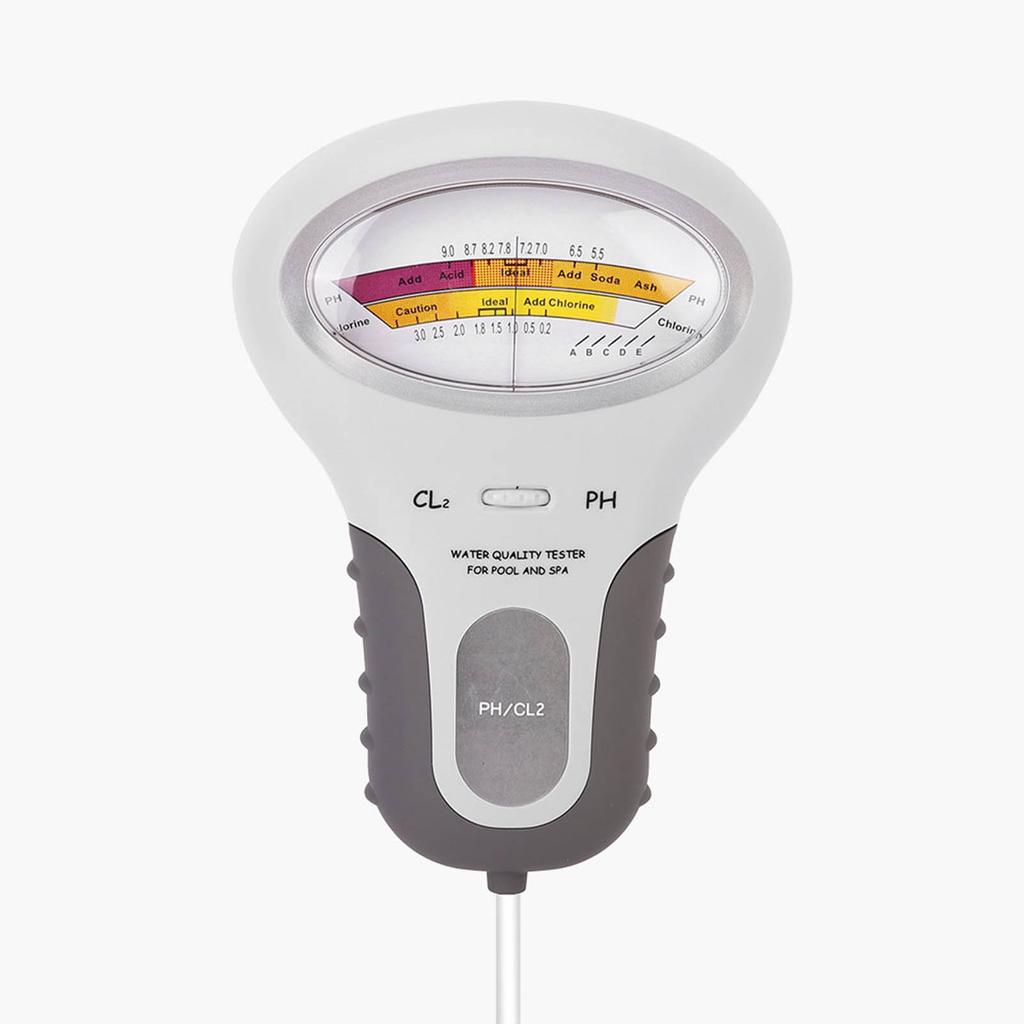2-в-1 портативный цифровой измеритель качества воды PH и хлора для анализа качества воды в бассейне