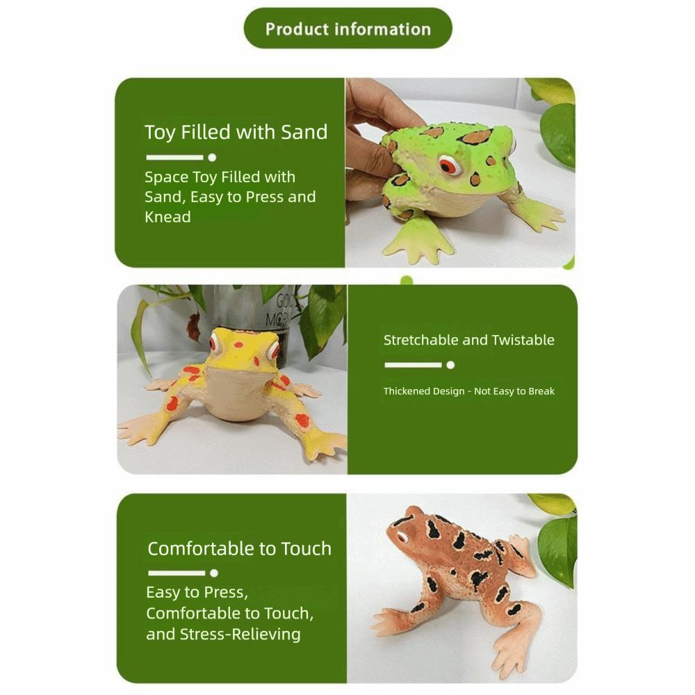 Funny Stress-Relief Frog Squeeze Soft Simulation Toad Squeeze Frog Simulationtoy Tricky
