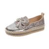 Single Shoe Female 2025 New Casual Bow Student Shoes Large Size