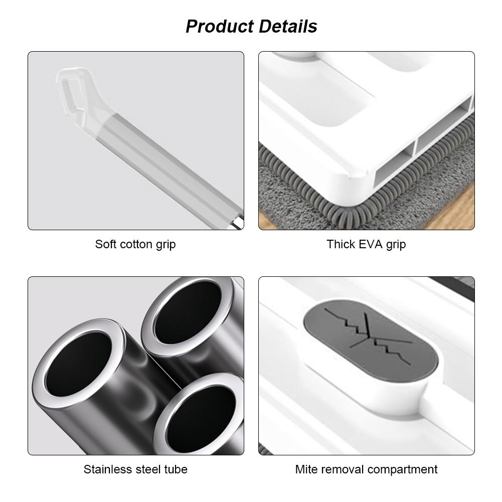 2/4/6Pcs Microfiber Pads Floor Mop Set with Extendable Handle Tile Floor Mop Lazy Flat Mop for Tile/Marble/Laminate/Wooden Floor