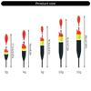 5pcs Fishing Floats and Bobbers Slip Bobbers Saltwater Fishing Balsa Float Crappie Trout Fishing Bobber