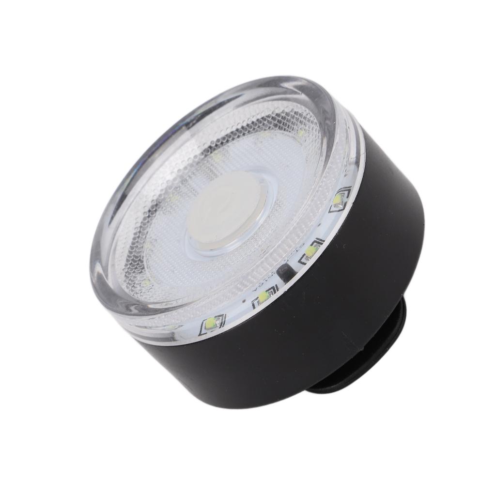 Bike Warning Tail Light Waterproof USB Rechargeable Ultra Bright Round Rear Lights for Road BikesWhite