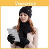 Winter Knit Hat Scarf Gloves Set For Women With Thermal And Windproof Features