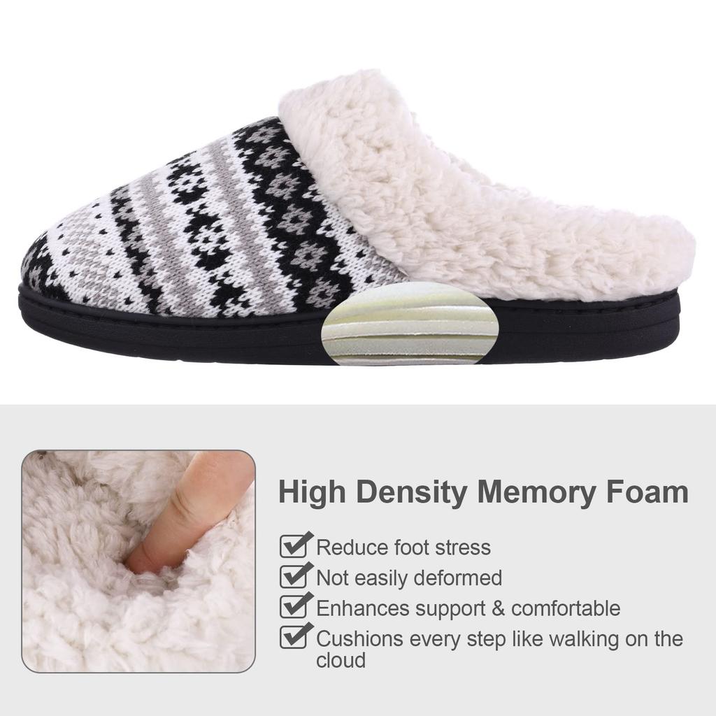 Fashion Litfun Women Winter Fur Slippers Men Warm Cozy Plush Fluffy Home Cotton Shoes Plush Antiskid Slippers Indoor Furry Slippers