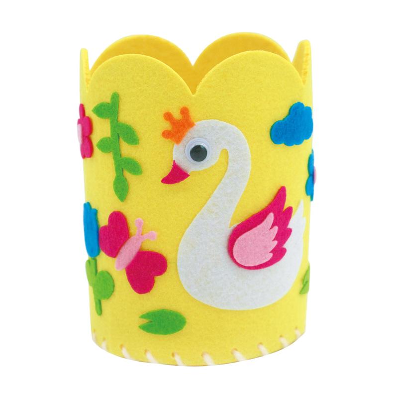 Držák na tužky DIY, hračka pro děti, ručně vyráběná sada pro děti, kreativní ruční práce, nádoba na pero, hračky, dětské vzdělávací hračky, DIY řemeslné sady