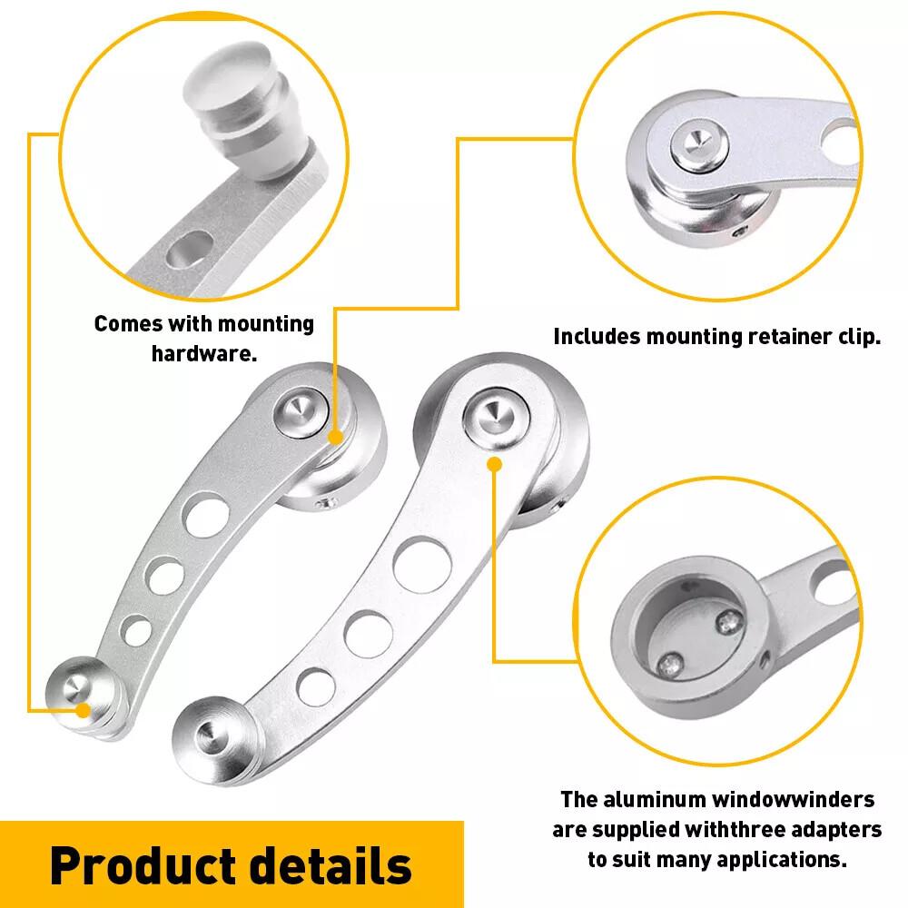 For 1979-95 Toyota Pickup Inside Manual Left Right Door Window Crank Handle 2x