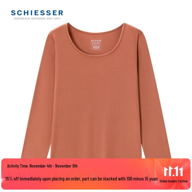 SCHIESSER Damen 3A Antibakterielles Rundhals-Langarm-Thermo-Basisschicht-Oberteil
