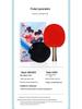 Double Happiness 4002 Ping Pong Racket: 1-Star & Training 3-Star Racket