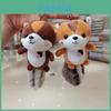 Kreativer Plüsch-Eichhörnchen-Schlüsselanhänger Niedliche Weiche Spielzeugpuppe Miniatur-Geschenkdeko