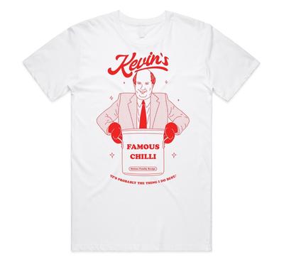 Kevin's Famous Chilli T-shirt Tee Funny Gift The US Office Malone Family Recipe