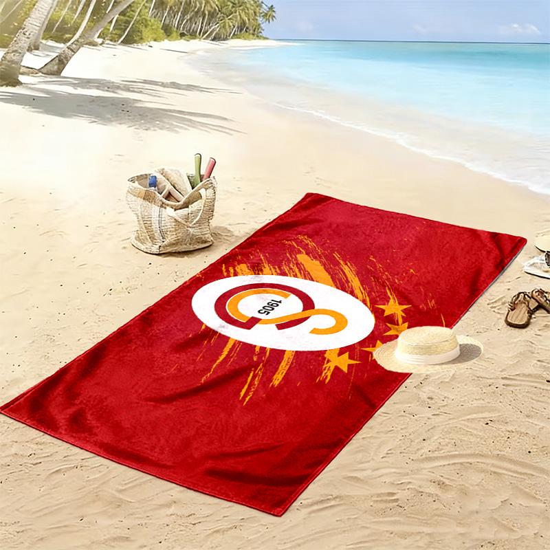 Galatasaray SK Print Beach Towel, Large Soft Quick Dry Towel for Beach Camping Swimming