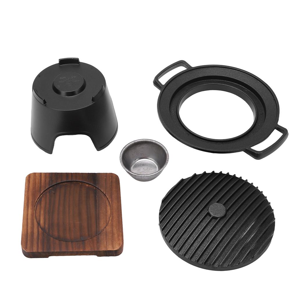 Mini BBQ Grill Set Anti Stick Food Grade Material Tabletop Grill for Traveling Picnics Camping Outdoor 1 to 2 People