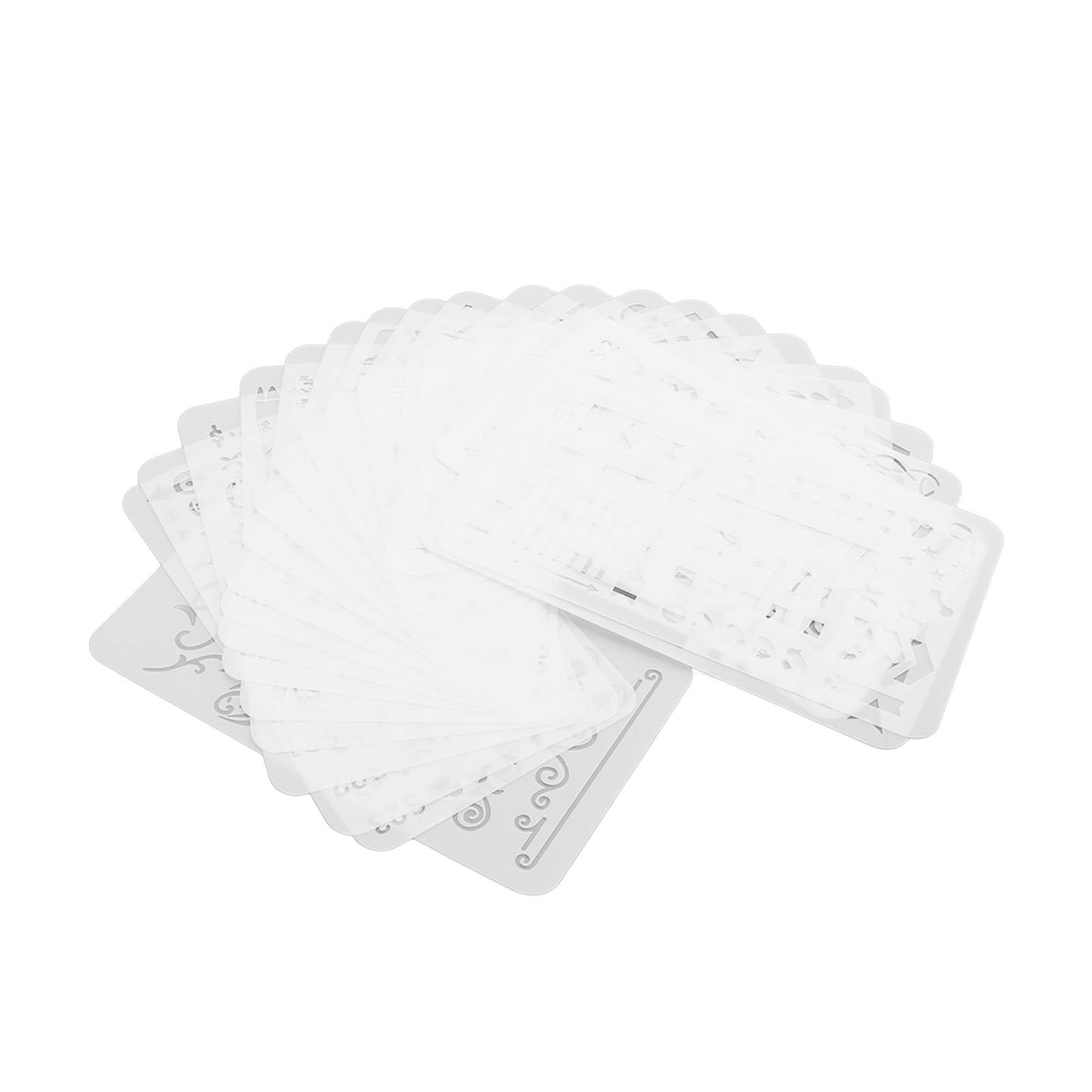 

24Pcs Hollow Painting Templates PET Copy Drawing Stencils Boards for DIY Crafts Making