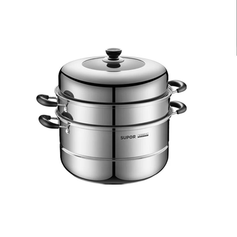 SUPOR 304 Stainless Steel Double-Layer Steamer