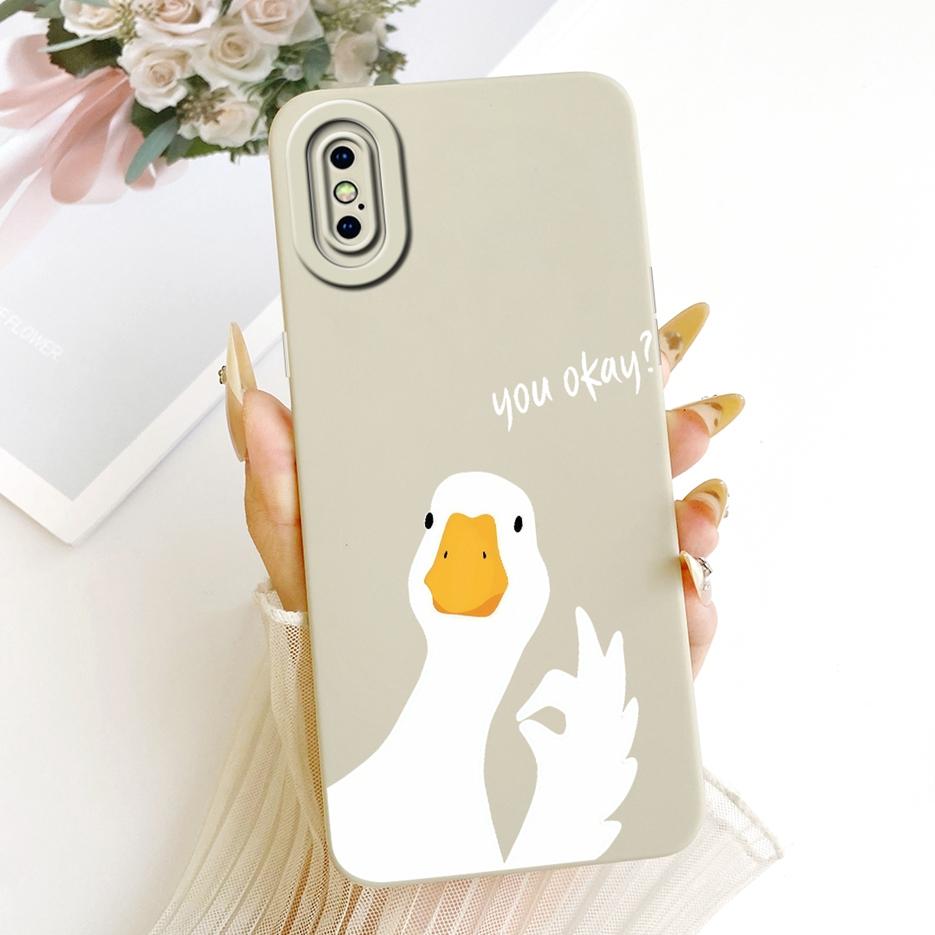 For Apple iPhone X XR XS Max Case Cute Cat Duck Cartoon Cover Soft TPU Phone Case For iPhone XS Max iPhoneX iPhoneXR Fundas Bags