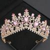 Barocke Kristall Diademe und Kronen Stirnband für Damen Strass-Abschlussball Diadem Braut Hochzeits-Haarschmuck Schmuck Krone Diadem