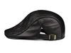 Men's Lambskin Leather Flat Cap - Autumn/Winter Warm Beret for Middle-Aged & Elderly