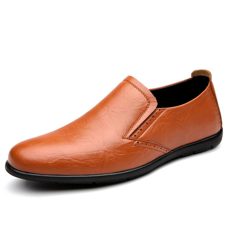 

2025 new daily casual leather shoes men s trend Doudou shoes men s foot loafers direct sales 44