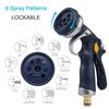 Versatile 9-dial Spray Gun Head Ideal For Lawn Watering And Car Washing Tasks