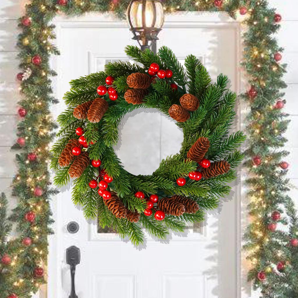 Christmas Decorations, Artificial Wreaths, Fake Green Plants, Home Decoration, Window Arrangement, Door Hanging Wreaths, Christmas Decoration