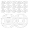 80Sets Plastic Sew-on Snap Buttons Transparent Invisible Snap Fasteners for Sewing Clothes Shirts Jackets Round Clear Closures