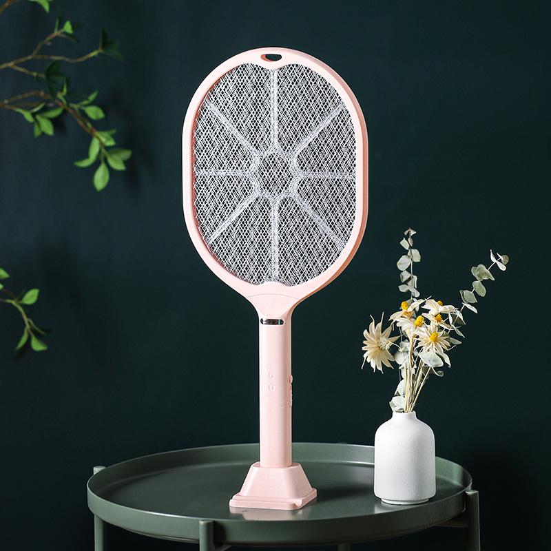Foldable USB Rechargeable 4-in-1 Electric Mosquito Swatter for Home, Dorm, and Office.