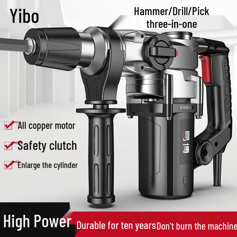 Electric Hammer and Pickaxe: High-Power Multi-Functional Industrial Grade Impact Drill